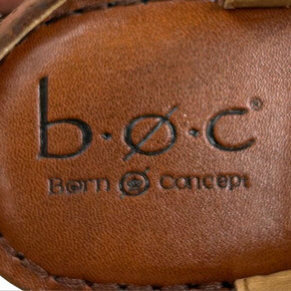 b.o.c. Born Concepts Brown Slingback Strappy Leather Sandals Size 8 - Picture 13 of 13